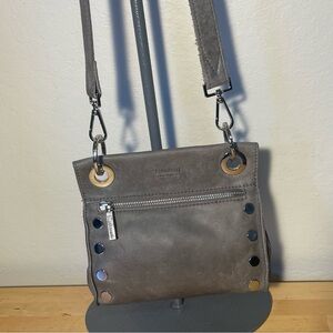 Hammitt Gray Crossbody Bag with Silver Accents